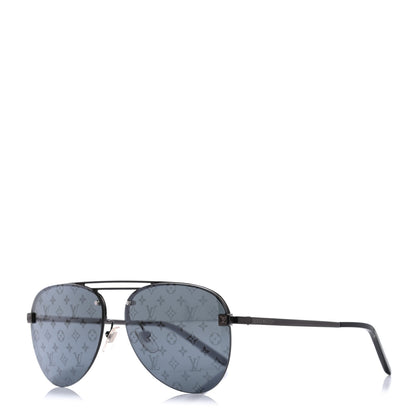 Louis Vuitton Monogram Clockwise Sunglasses Z1019E Dark Gun 1 of 5
