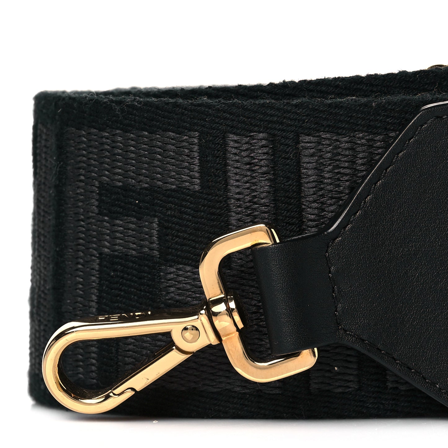 Ribbon Vitello Seta FF 1974 Adjustable Strap You Black