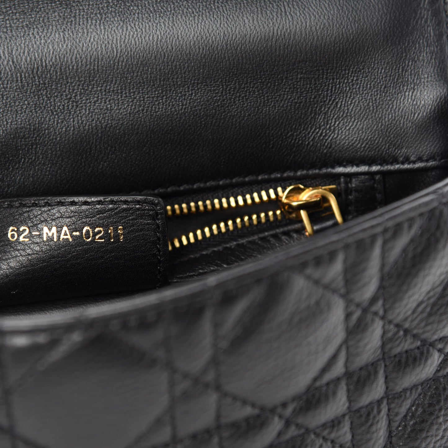 Calfskin Cannage Small Caro Bag Black
