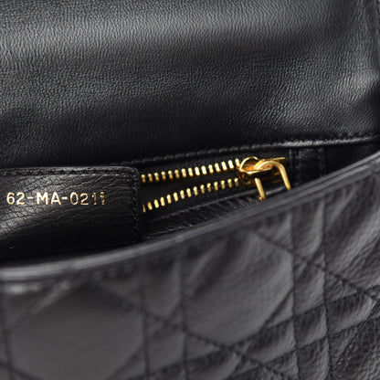 Christian Dior Calfskin Cannage Small Caro Bag Black 10 of 12