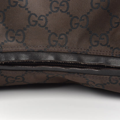 Gucci Nylon Monogram Hobo Dark Brown 10 of 10