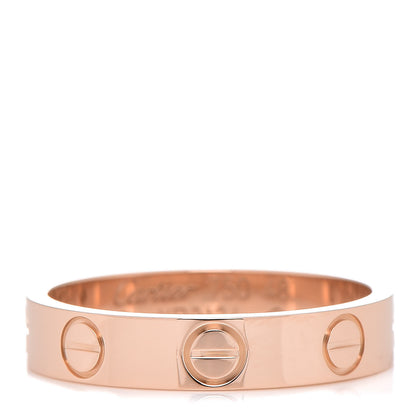 Cartier 18K Pink Gold 3.5mm LOVE Wedding Band Ring 48 4.5 1 of 5