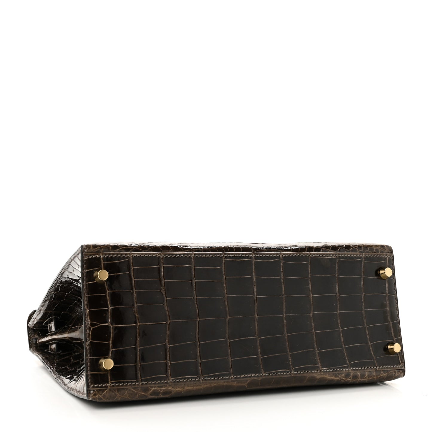 Shiny Niloticus Crocodile Kelly Sellier 28 Gris Elephant