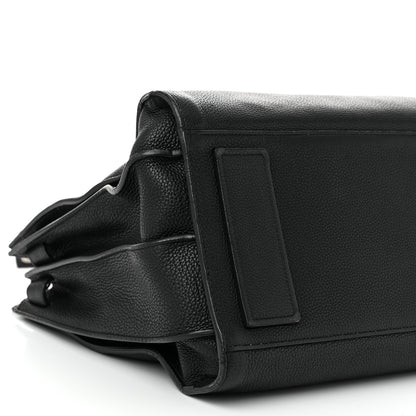 Saint Laurent Grained Calfskin Medium Souple Sac De Jour Black 9 of 12
