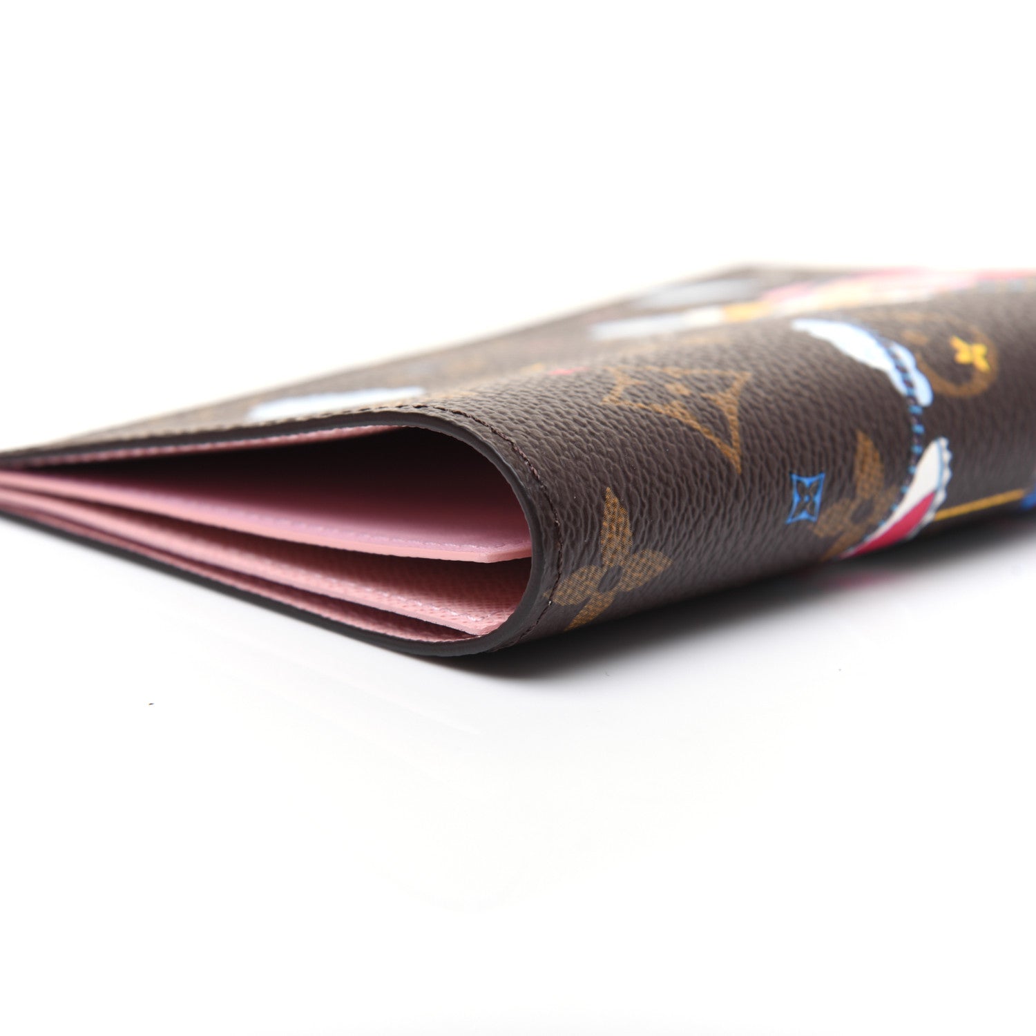 Louis Vuitton Monogram 2020 Christmas Animation Big Wheel Passport Cover Rose Ballerine 7 of 11