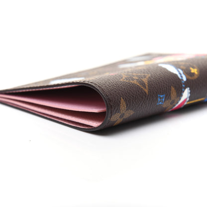 Louis Vuitton Monogram 2020 Christmas Animation Big Wheel Passport Cover Rose Ballerine 7 of 11