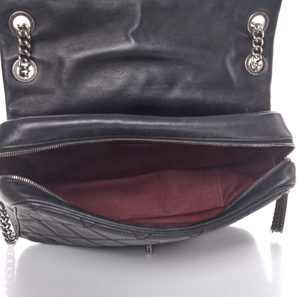 Chanel Calfskin Quilted Jumbo Coco Sporran Flap Black 5 of 13