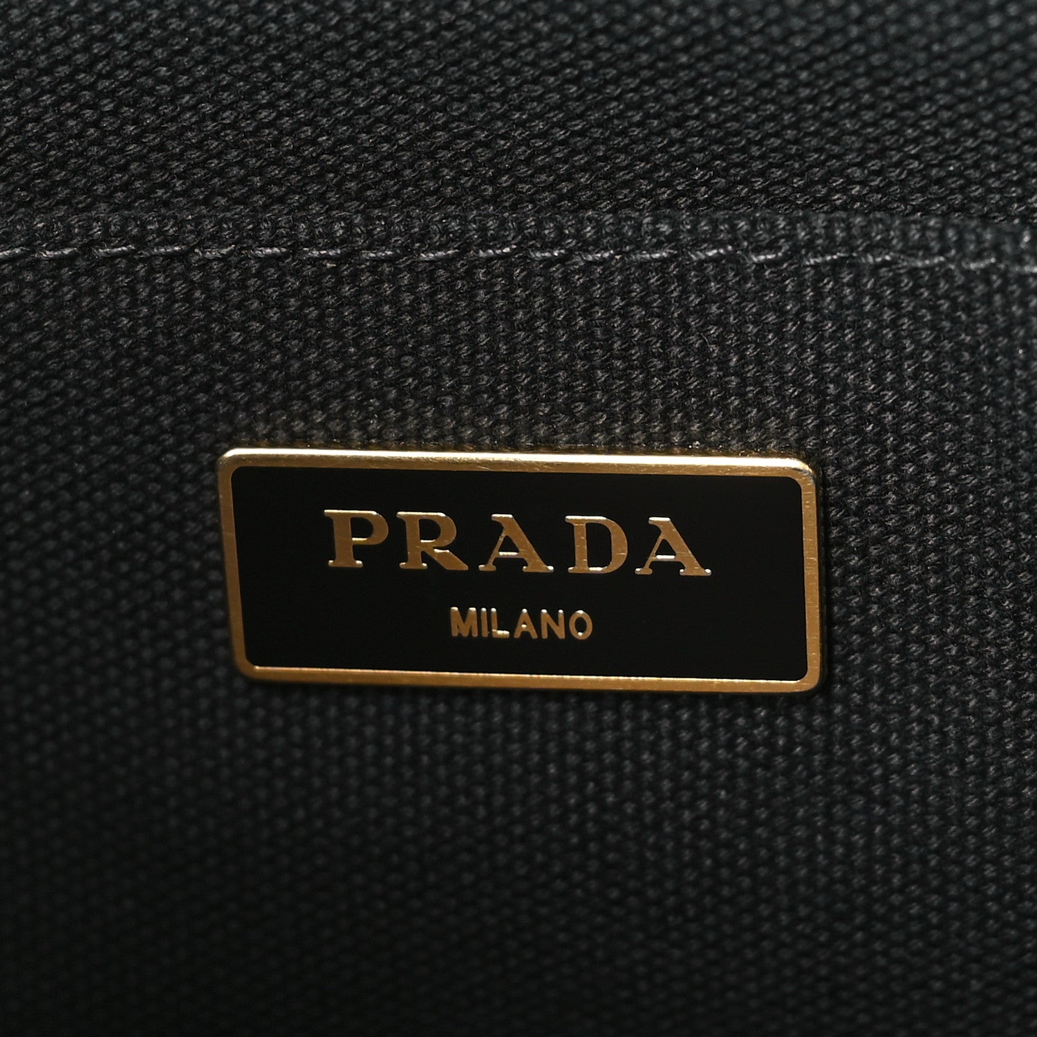 Prada Canvas Large Canapa Logo Tote Black 6 of 9
