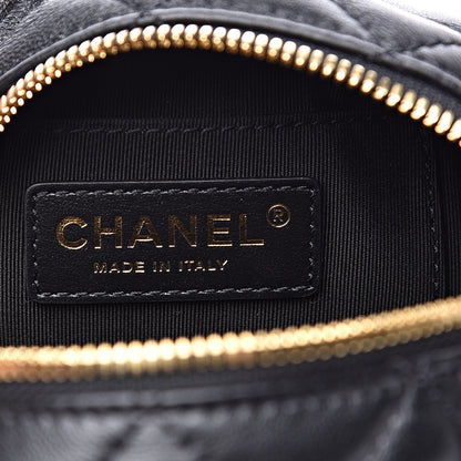 Chanel Lambskin Quilted Small Perfect Meeting Hobo Black 6 of 11