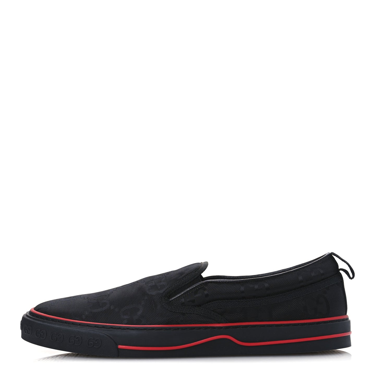 GG Nylon Mens 1977 Tennis Slip On Sneakers 11 Black