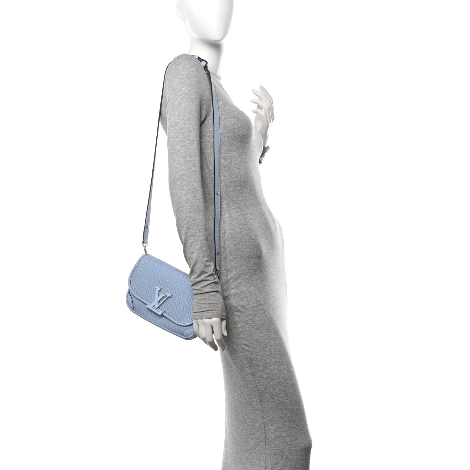 Louis Vuitton Epi Buci Crossbody Bleu Nuage 2 of 9