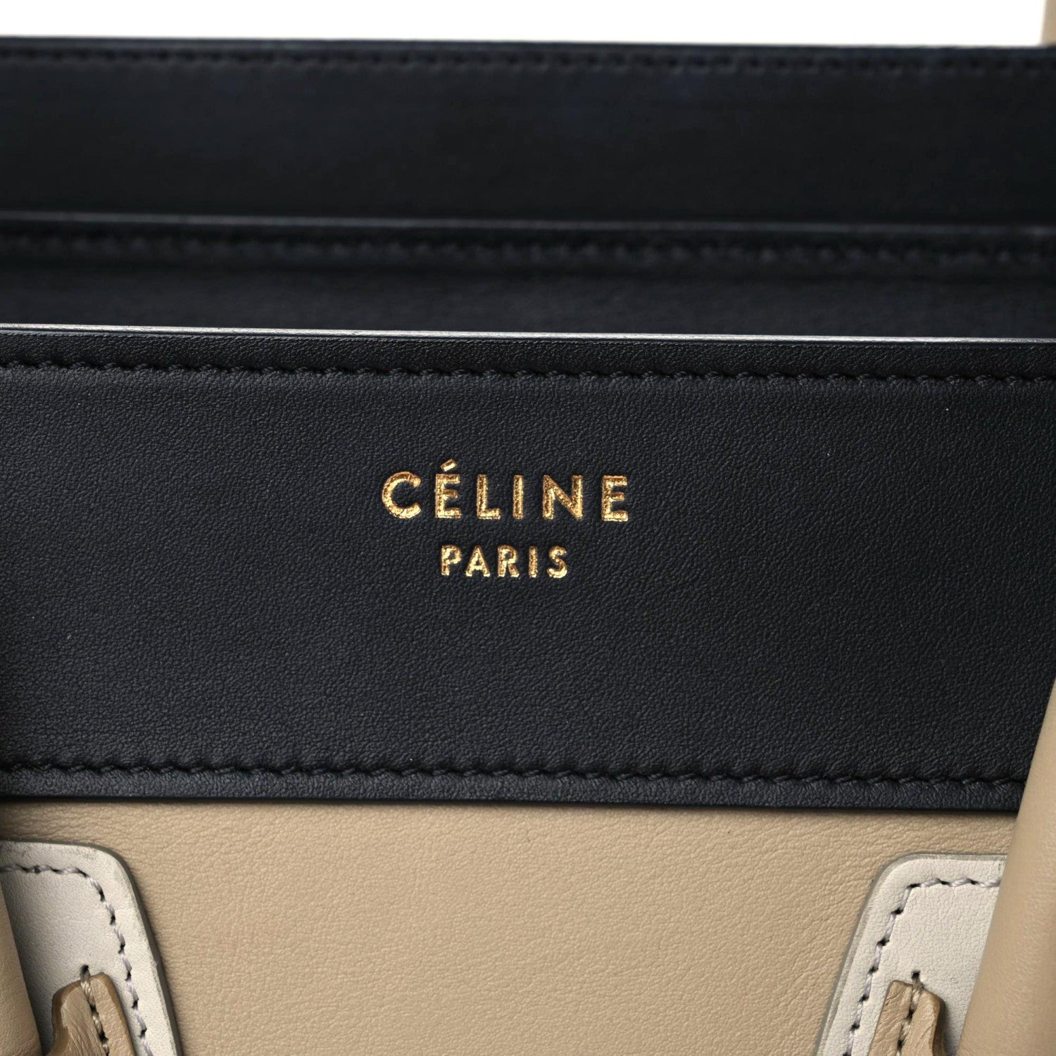 Celine Smooth Calfskin Micro Tri-Color Luggage Beige 10 of 15
