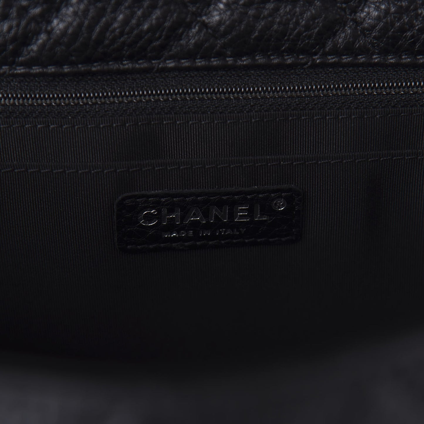 Calfskin Quilted Small XXL Travel Flap Bag Black