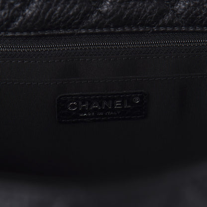 Chanel Calfskin Quilted Small XXL Travel Flap Bag Black 8 of 10