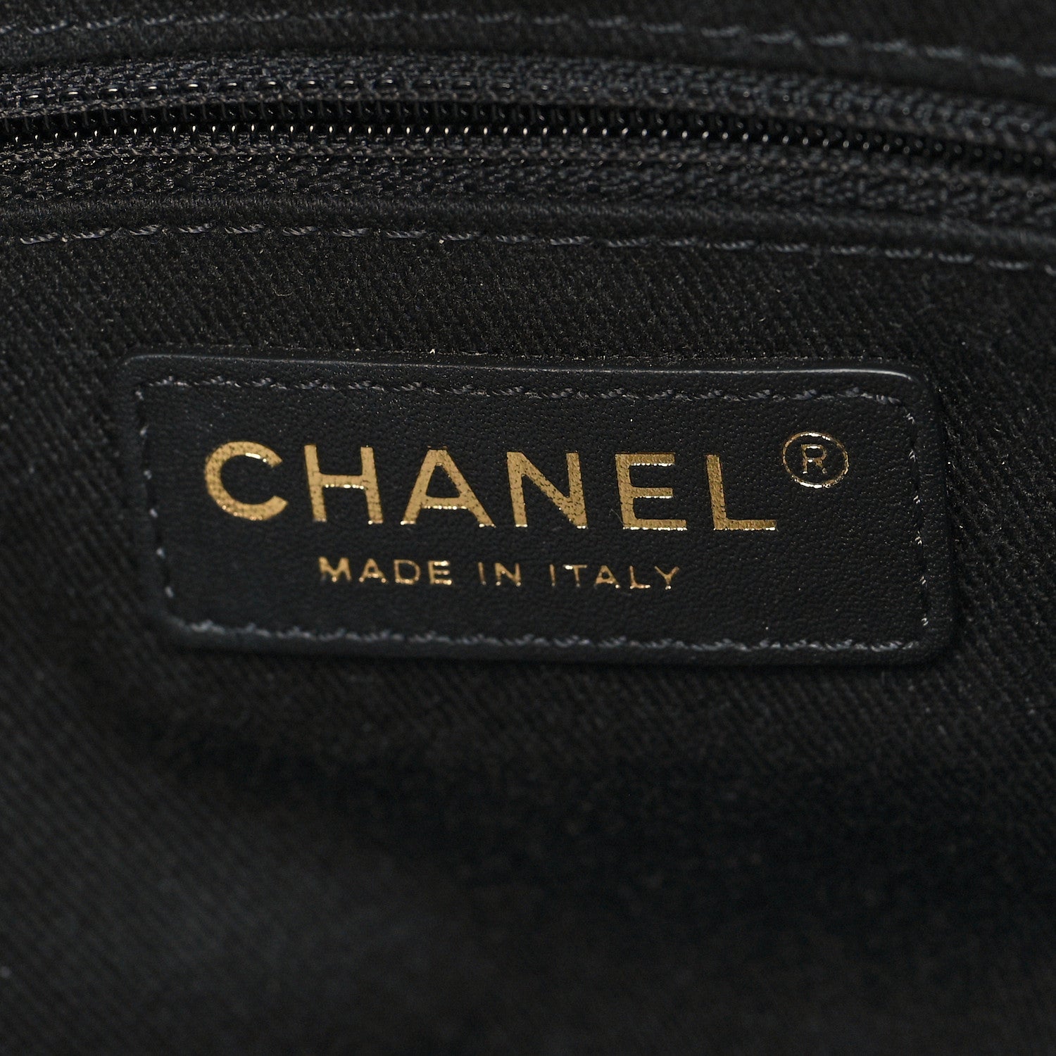 Chanel Mixed Fibers Calfskin Small Deauville Tote Blue 6 of 11