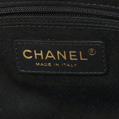 Chanel Mixed Fibers Calfskin Small Deauville Tote Blue 6 of 11