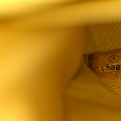 Chanel Lambskin Quilted Medium Double Flap Yellow 7 of 15