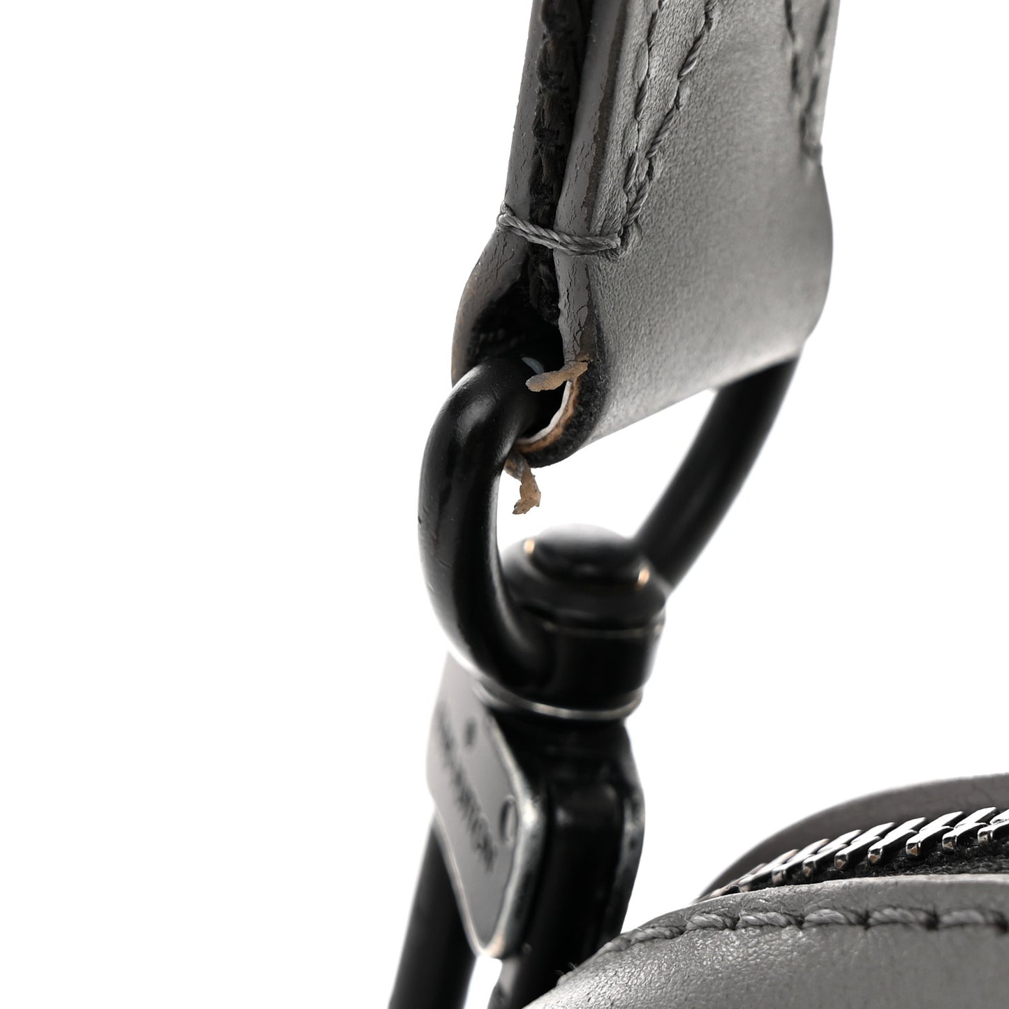 Calfskin Monogram Shadow Duo Messenger Anthracite Gray