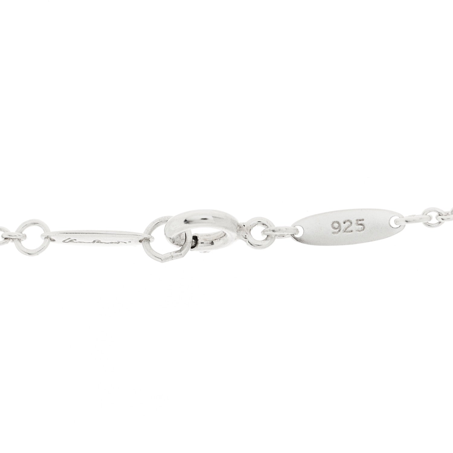 Tiffany Sterling Silver Elsa Peretti Infinity Cross Pendant Necklace 6 of 7