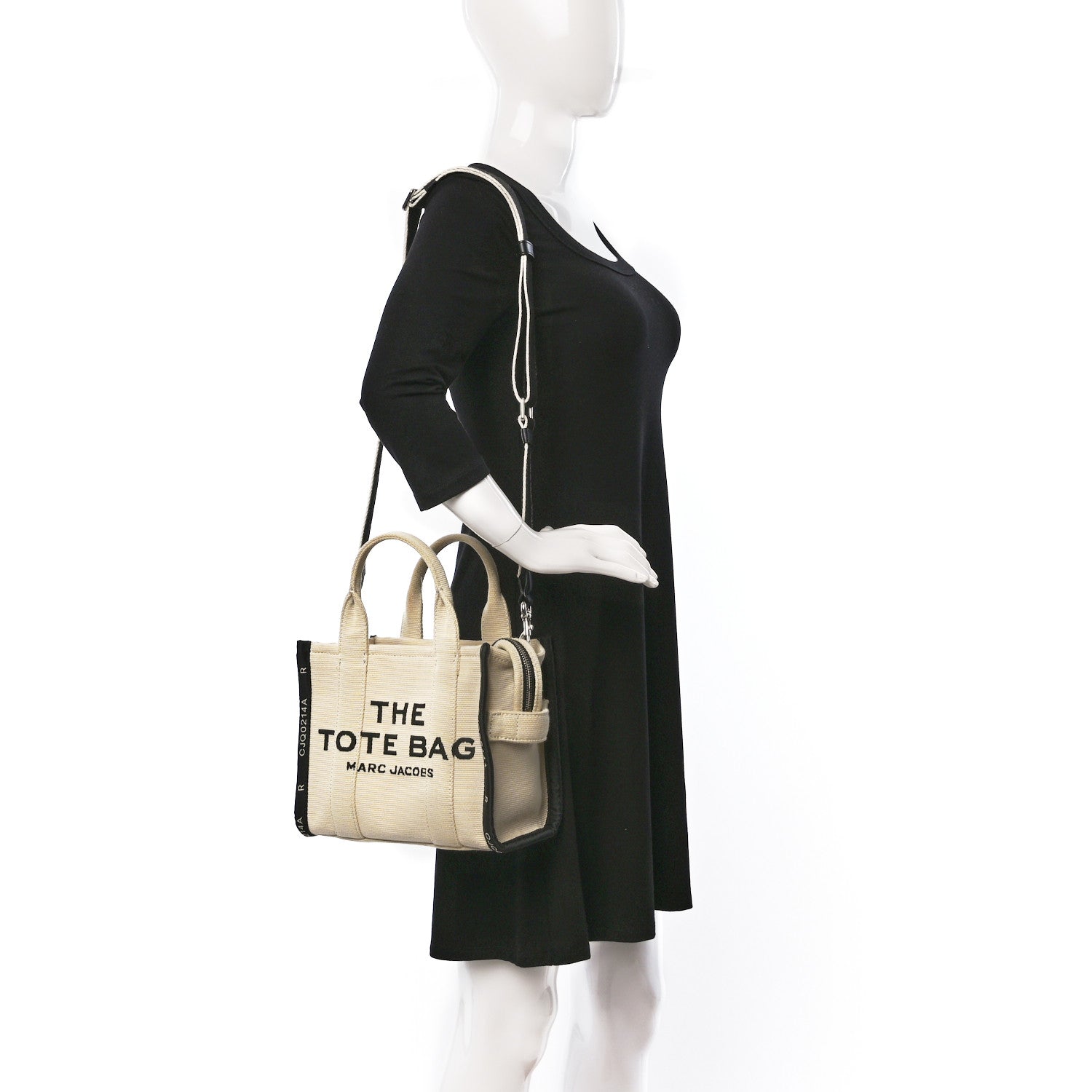 Marc Jacobs Jacquard Small The Traveler Tote Bag Warm Sand 2 of 9