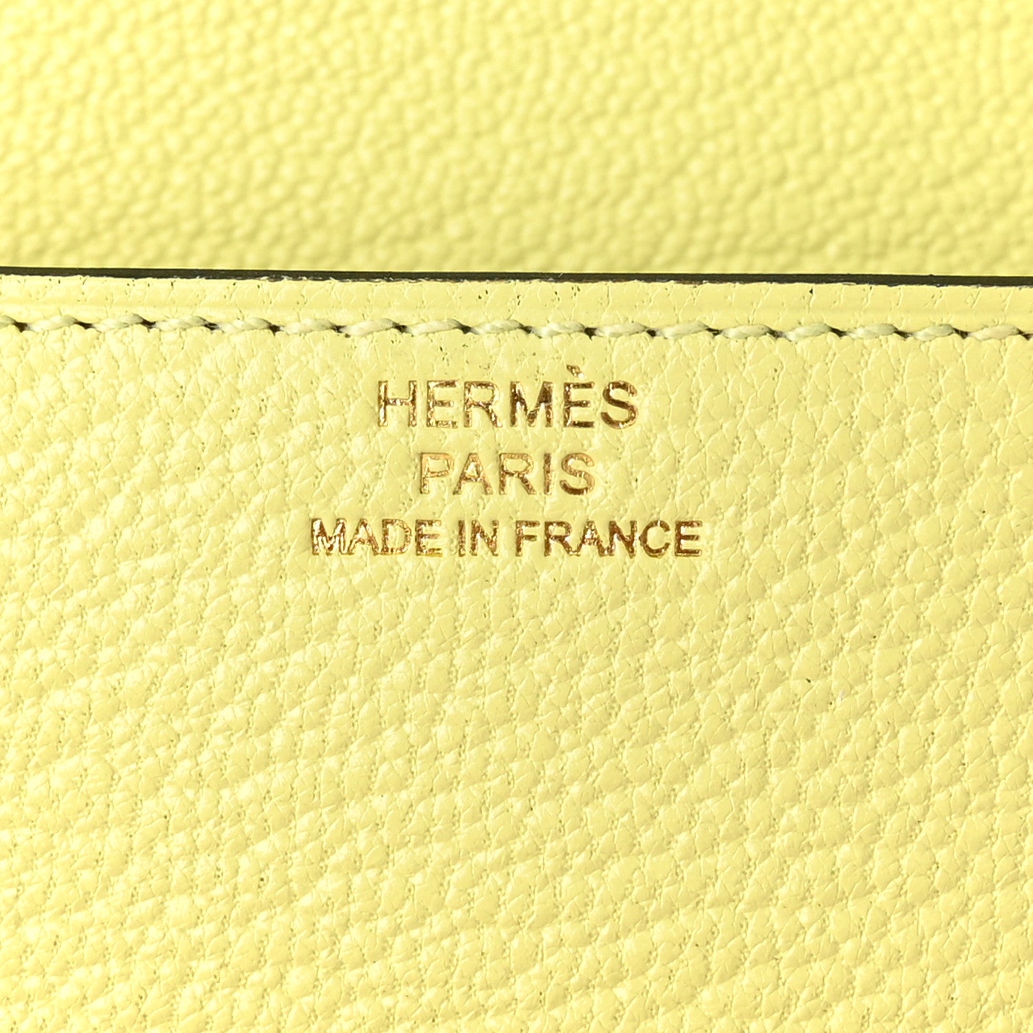 Hermes Chevre Mysore Roulis Slim Wallet Jaune Poussin 7 of 9