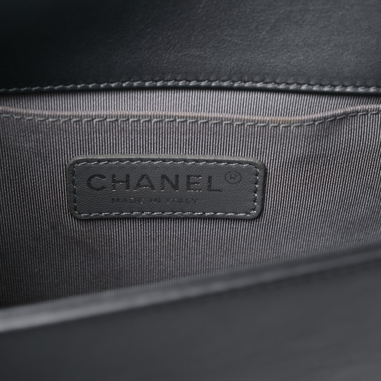 Chanel Lambskin Quilted Small Boy Flap Dark Grey 6 of 14