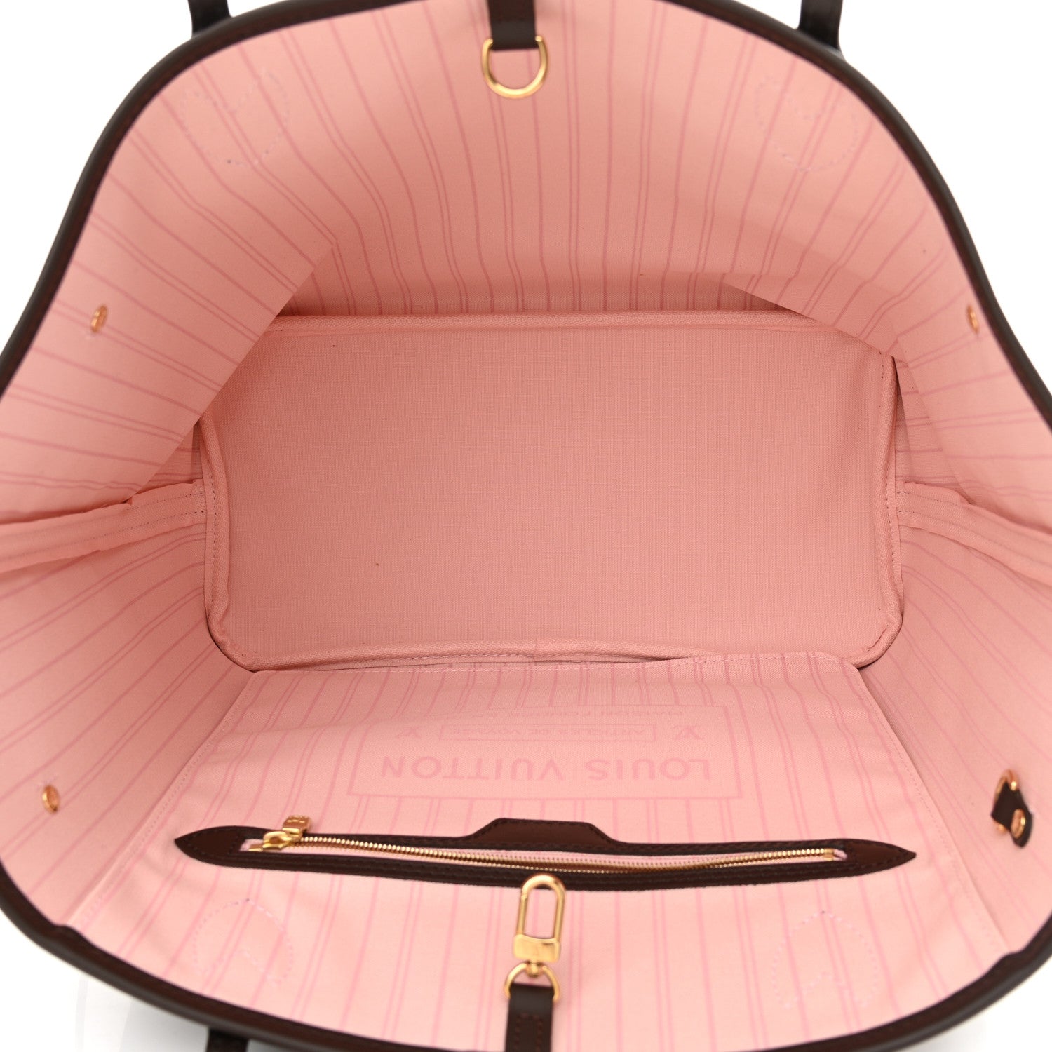 Louis Vuitton Damier Ebene Neo Neverfull MM Rose Ballerine 5 of 9