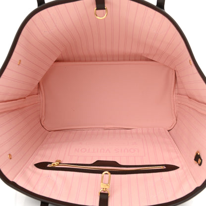 Louis Vuitton Damier Ebene Neo Neverfull MM Rose Ballerine 5 of 9