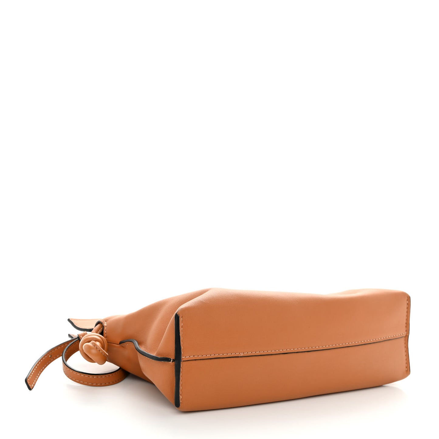 Calfskin Mini Flamenco Knot Clutch Warm Desert
