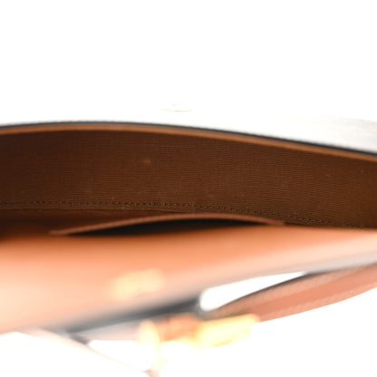 Celine Triomphe Canvas Calfskin Tabou Clutch on Strap Tan 5 of 10
