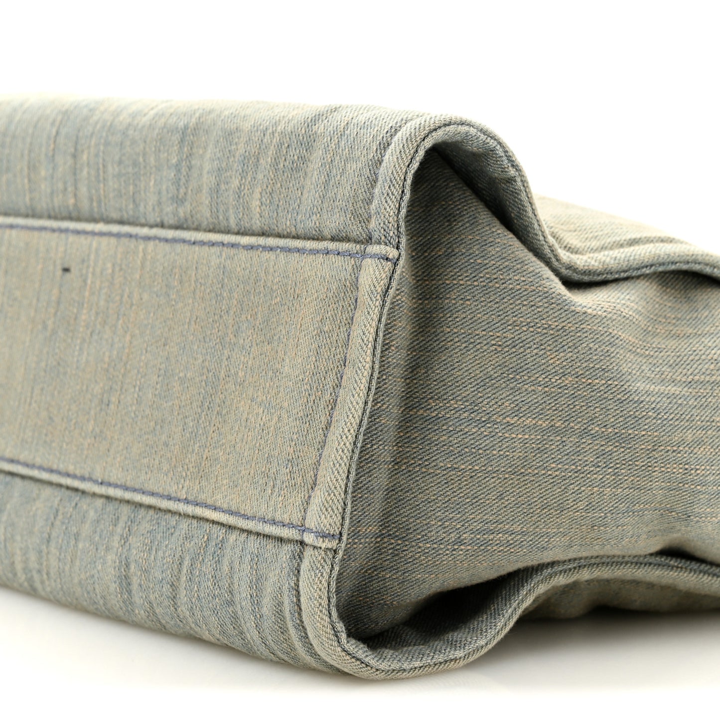 Denim Small Deauville Tote  Light Blue