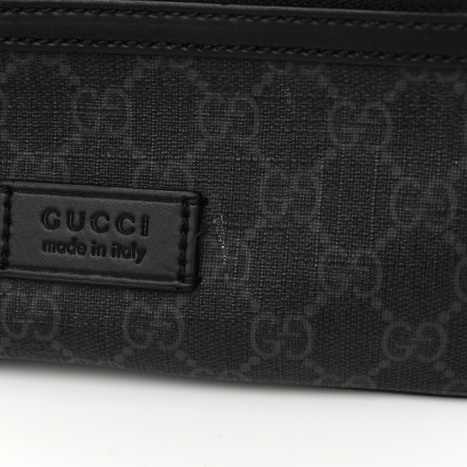 Gucci Soft GG Supreme Monogram Web Belt Bag Black Grey 13 of 15