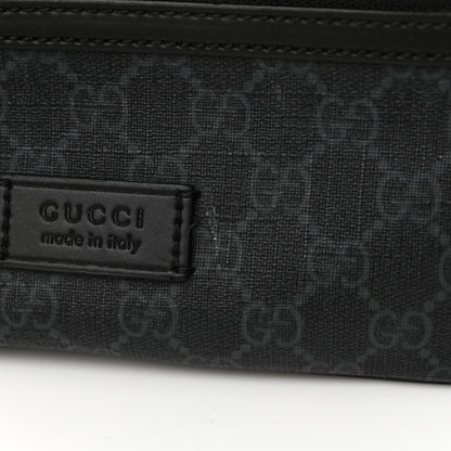 Gucci Soft GG Supreme Monogram Web Belt Bag Black Grey 13 of 15