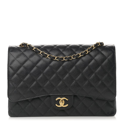 Chanel Caviar Quilted Maxi Double Flap Black 1 of 10