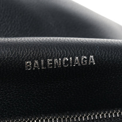 Balenciaga Satin Calfskin Quilted Matte Black Hardware Large Crush Chain Bag Black 6 of 10