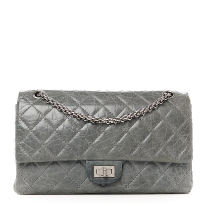 Chanel Aged Calfskin Quilted 50th Anniversary 2.55 Reissue Flap 226 Grey 1 of 11