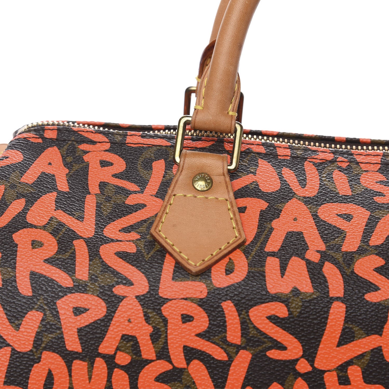 Louis Vuitton Monogram Graffiti Speedy 30 Orange 7 of 12