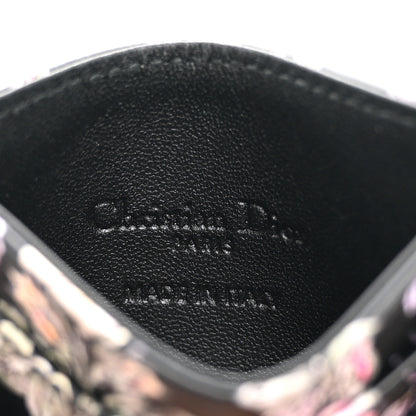 Christian Dior Calfskin Millefiori Printed Miss Dior Glycine Card Holder  Black 6 of 8