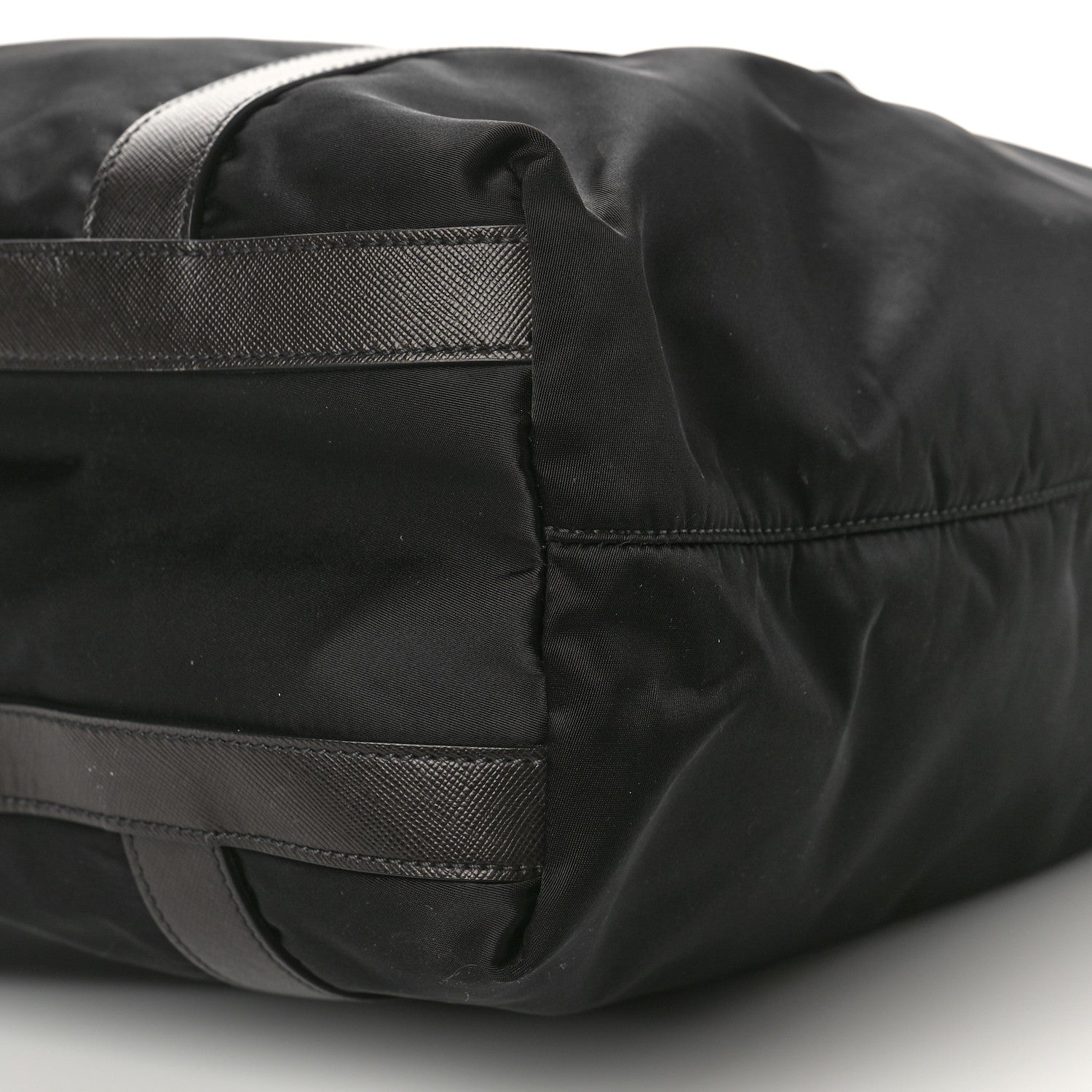 Prada Tessuto Nylon Tote Black Cuoio 8 of 13