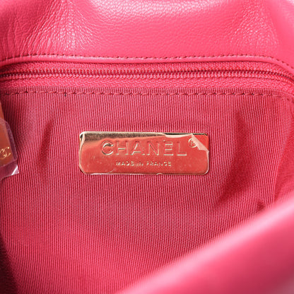 Chanel Goatskin Quilted Medium 19 Flap Pink 5 of 10