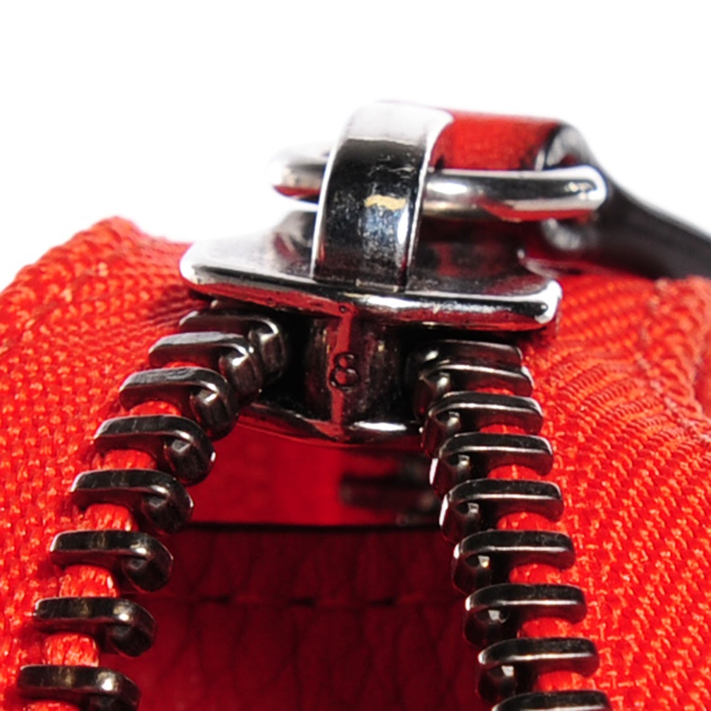 Drummed Calfskin Micro Luggage Vermillion