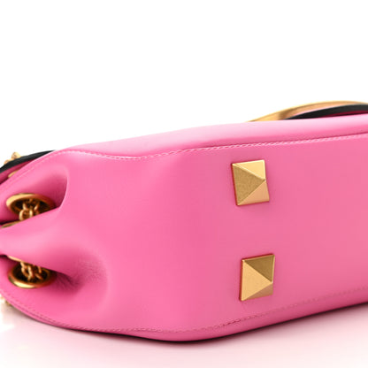 Valentino Garavani Nappa Stud Sign Shoulder Bag Feminine Pink 8 of 9
