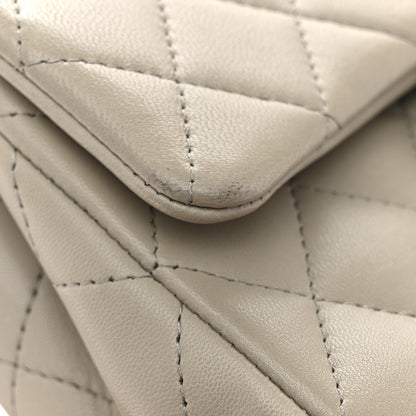 Chanel Lambskin Quilted Mini Rectangular Flap Grey 12 of 13