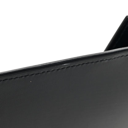 Saint Laurent Smooth Shiny Calfskin Monogram Uptown Pouch Black 8 of 9