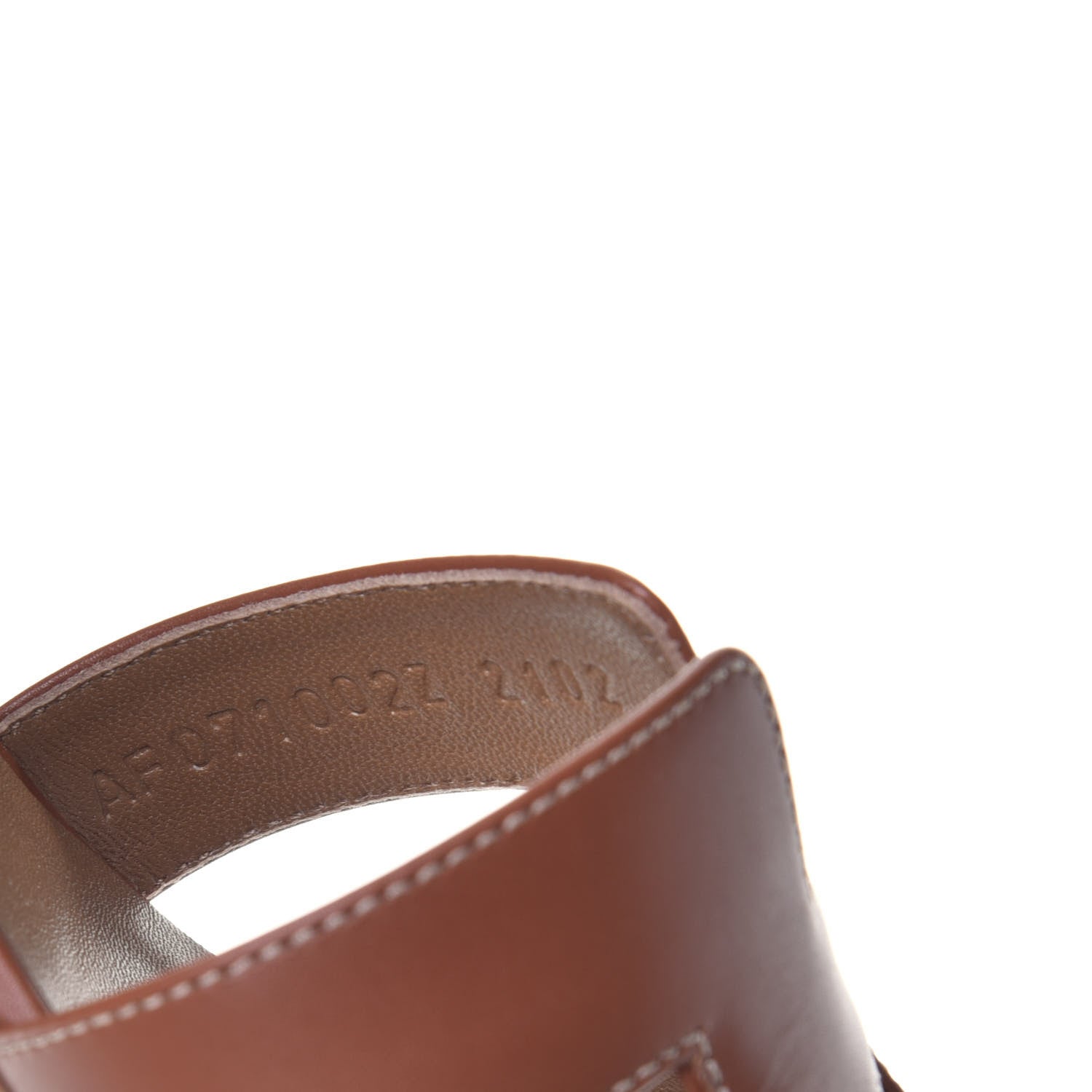Hermes Calfskin Oasis Sandals 36.5 Gold 8 of 9