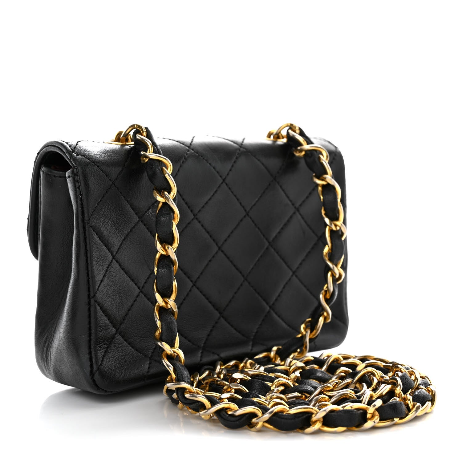 Chanel Lambskin Quilted Extra Mini Flap Black 3 of 12