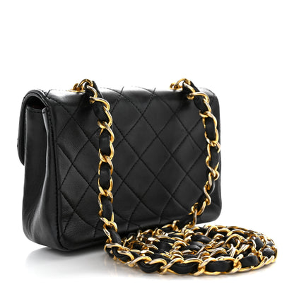 Chanel Lambskin Quilted Extra Mini Flap Black 3 of 12