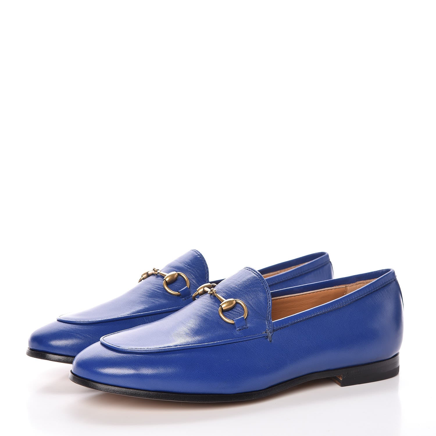 Gucci Malaga Kid Womens Jordaan Loafers 36 Electric Blue 3 of 8