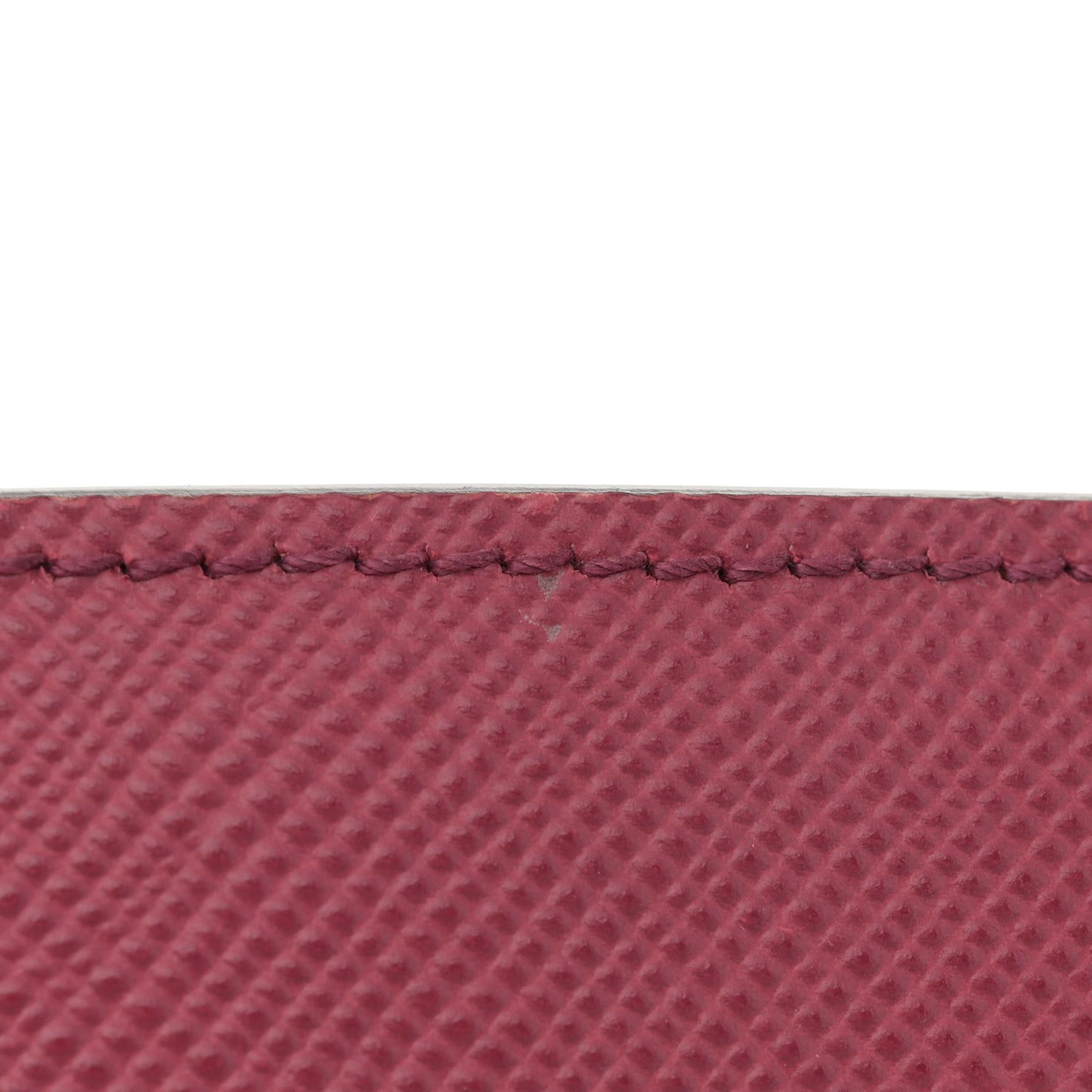 Saffiano Cuir Calfskin Small Monochrome Top Handle Tote Bruyere