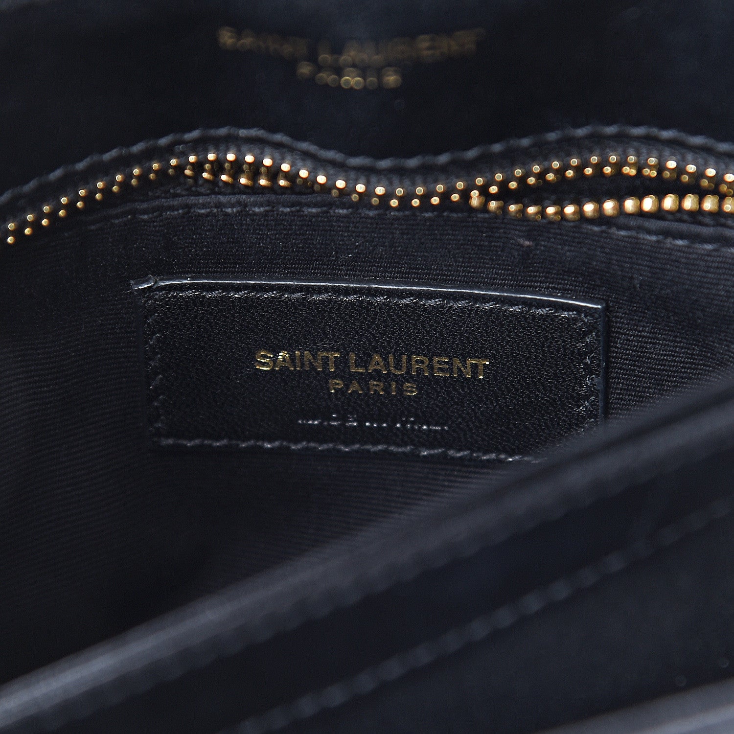 Saint Laurent Calfskin Y Quilted Monogram Toy Loulou Crossbody Bag Black 5 of 8